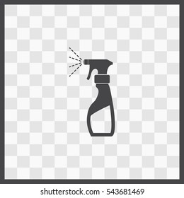 Liquid for washing window vector icon. Isolated illustration. Business picture.