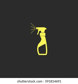 Liquid for washing window vector  icon.