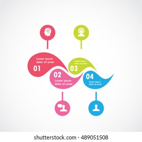 Liquid water of inforgaphics banner elements for nature chart business.