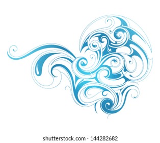 Liquid water splash