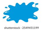liquid water splash. wavy splashing water vector illustration in flat style. cartoon splashing water background. splashing blue paint.