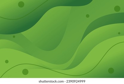 liquid wave abstract green background for banner design, landing page, poster flyer, wallpaper