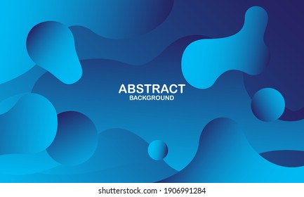 Fondo de onda líquido con fondo de color azul. Formas onduladas fluidas. Vector Eps10