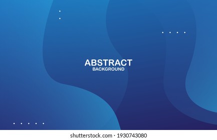 Liquid wave background with blue color background. Fluid wavy shapes. Eps10 vector