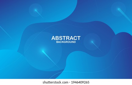 Fondo de onda líquido con fondo de color azul. Formas onduladas fluidas. Ilustración del vector