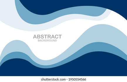 Fondo de onda líquido con fondo de color azul. Formas onduladas fluidas. Ilustración del vector