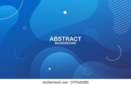 Liquid wave background with blue color background. Fluid wavy shapes. Eps10 vector