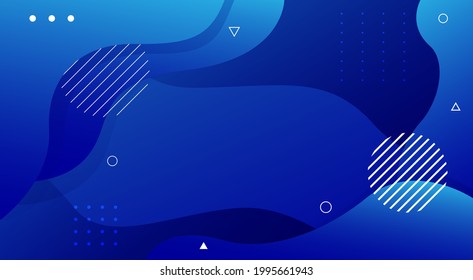 Liquid wave background with blue color background. Dynamic shapes composition. Eps10 vector