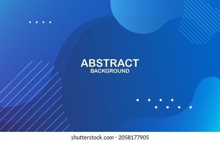 Liquid wave background with blue color background. Fluid wavy shapes. Vector illustration