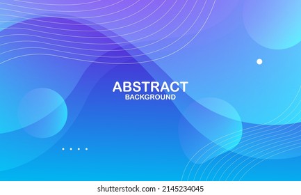 Liquid wave background with blue color background. Fluid wavy shapes. Vector illustration