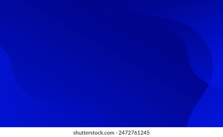 Liquid wave background with blue color background. Fluid wavy shapes.  Suit for business, institution, conference, party, Vector illustration