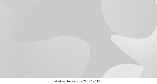 Liquid wave background with gray and white color background.Eps10 vector.