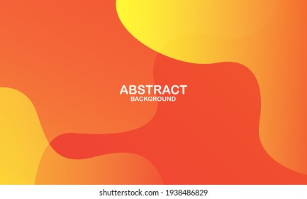 Fondo de onda líquida con fondo de color naranja. Formas onduladas fluidas. Ilustración del vector