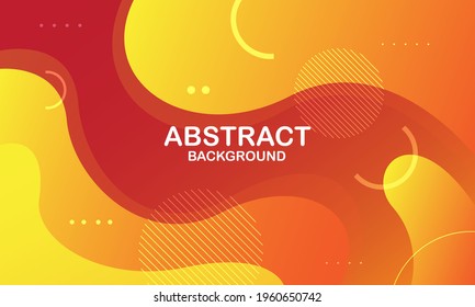 Fondo de onda líquida con fondo de color naranja. Formas onduladas fluidas. Ilustración del vector
