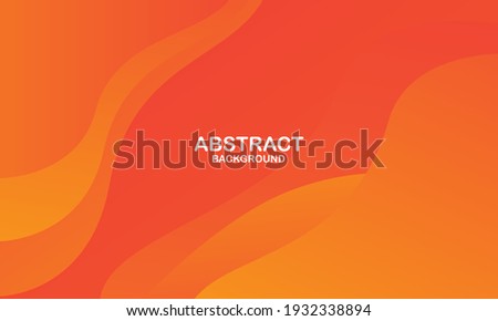 Liquid wave background with orange color background. Fluid wavy shapes. Eps10 vector