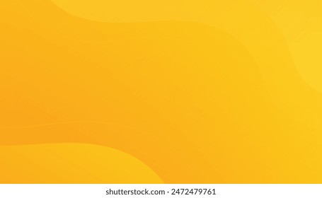 Fondo de onda líquida con fondo de color naranja y amarillo. Formas onduladas fluidas. Onda de sonido dinámica. Elemento de diseño. Ilustración vectorial