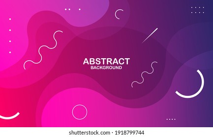 Liquid wave background with pink color background. Fluid wavy shapes. Eps10 vector
