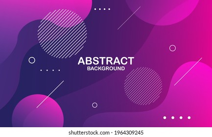 Liquid wave background with pink color background. Fluid wavy shapes. Vector illustration