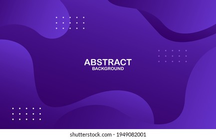 Liquid wave background with purple color background. Fluid wavy shapes. Vector illustration
