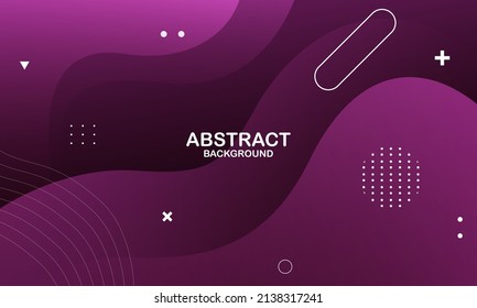 Fondo de onda líquida con fondo de color púrpura. Formas onduladas fluidas. Vector Eps10