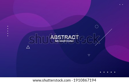Liquid wave background with purple color background. Fluid wavy shapes. Eps10 vector