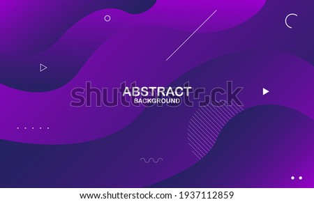 Liquid wave background with purple color background. Fluid wavy shapes. Eps10 vector