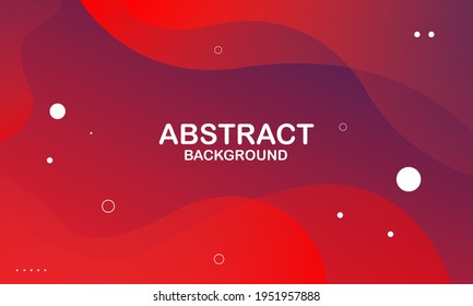 Fondo de onda líquido con fondo de color rojo. Formas onduladas fluidas. Ilustración del vector