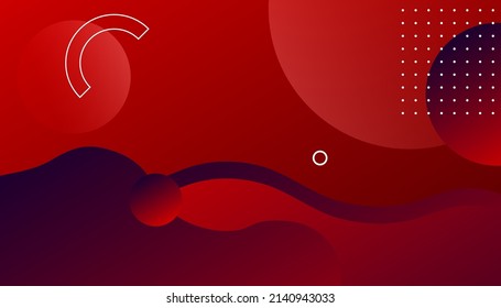 Liquid wave background with red color background. Fluid shapes composition. Fit for presentation design. website, basis for banners, wallpapers, brochure, posters