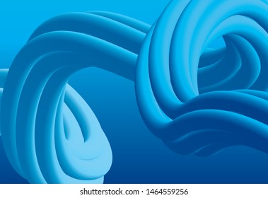 Liquid wave blue abstract gradient background and wallpaper, vector eps