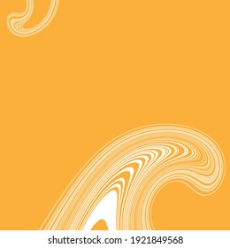 Invitación de flujo de onda líquida con espacio para texto en fondo dorado