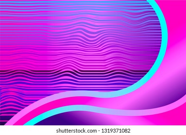 Liquid wave Synthwave gradient in trend style. Retrowave background illustration design.