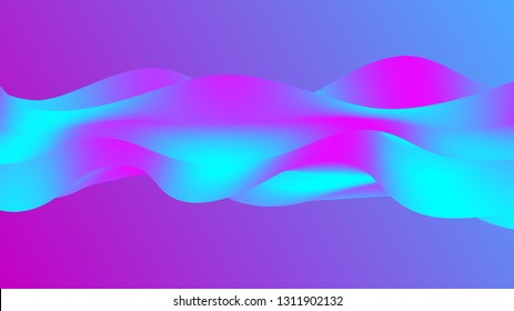 Liquid wave violet color. Modern trend background. Synthwave futurism background. Retrowave.