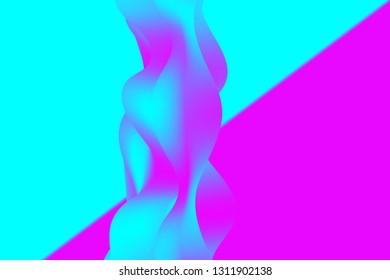 Liquid wave violet color. Modern trend background. Synthwave futurism background. Retrowave.