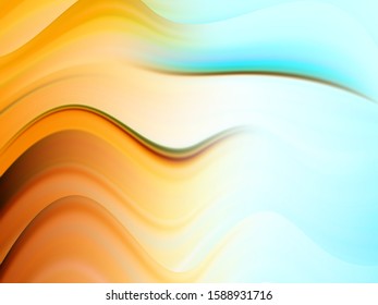 
Liquid waveform. Abstract wave bright background. Acrylic paint flow.