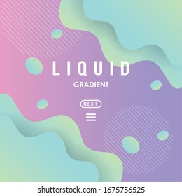 liquid and waves colorful gradient banner vector illustration design
