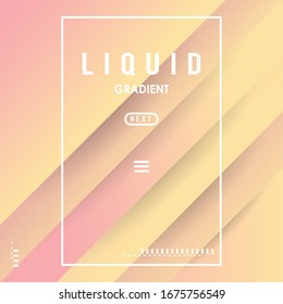 liquid and waves gradient square banner vector illustration design