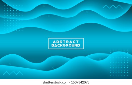 Liquid wavy background With Combination Blue Ocean