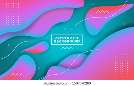 Liquid wavy background With Gradient color