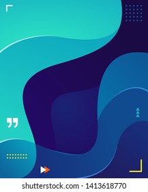 Liquid and wavy fluid vector graphic asset. Trendy, modern and dynamic graphic element. Colorful futuristic background design.