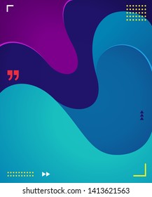 Liquid and wavy fluid vector graphic asset. Trendy, modern and dynamic graphic element. Colorful futuristic background design.