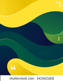 Liquid and wavy fluid vector graphic asset. Trendy, modern and dynamic graphic element. Colorful futuristic background design.