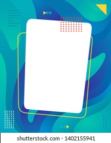 Liquid and wavy vector graphic asset. Trendy, modern and futuristic graphic element. Colorful background element.