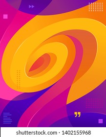 Liquid and wavy vector graphic asset. Trendy, modern and futuristic graphic element. Colorful background element.