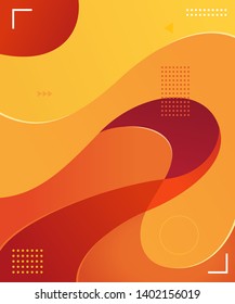 Liquid and wavy vector graphic asset. Trendy, modern and futuristic graphic element. Colorful background element.