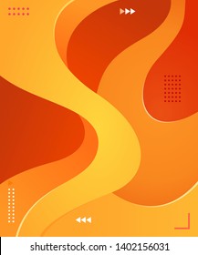 Liquid and wavy vector graphic asset. Trendy, modern and futuristic graphic element. Colorful background element.