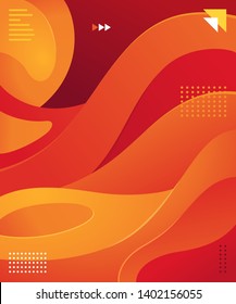 Liquid and wavy vector graphic asset. Trendy, modern and futuristic graphic element. Colorful background element.