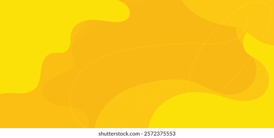 liquid yellow background design vector