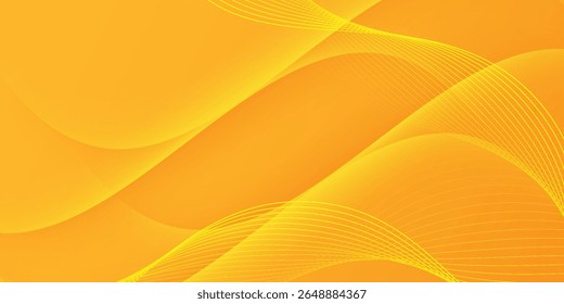 Liquid yellow background. Dynamic shape composition. Applicable for gift cards, covers, posters. Illustrator vector design