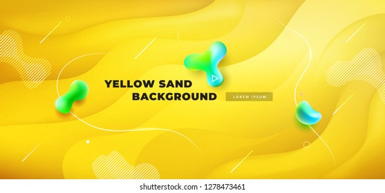 Liquid yellow color background design. Fluid yellow gradient shapes composition. Futuristic design posters. Eps10 vector. Liquid yellow color background design. Fluid yellow gradient shapes composition. Futuristic design posters. Eps10 vector.