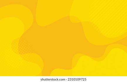Diseño de fondo de color amarillo líquido. Composición del gradiente fluido. Ilustración creativa para el afiche.